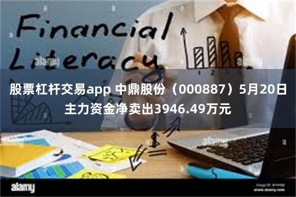 股票杠杆交易app 中鼎股份（000887）5月20日主力资金净卖出3946.49万元