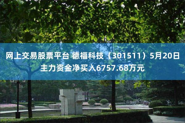 网上交易股票平台 德福科技（301511）5月20日主力资金净买入6757.68万元