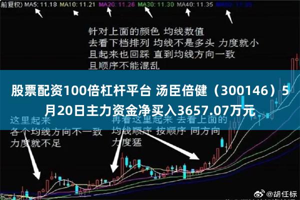 股票配资100倍杠杆平台 汤臣倍健（300146）5月20日主力资金净买入3657.07万元