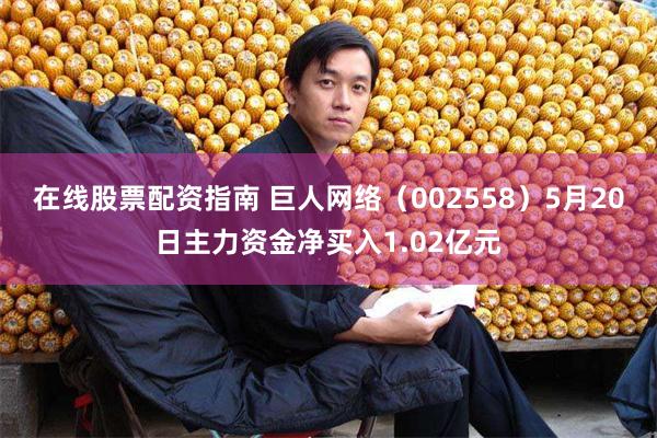 在线股票配资指南 巨人网络（002558）5月20日主力资金净买入1.02亿元