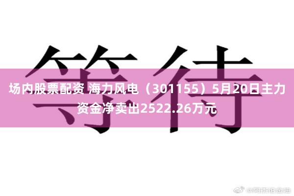 场内股票配资 海力风电（301155）5月20日主力资金净卖出2522.26万元