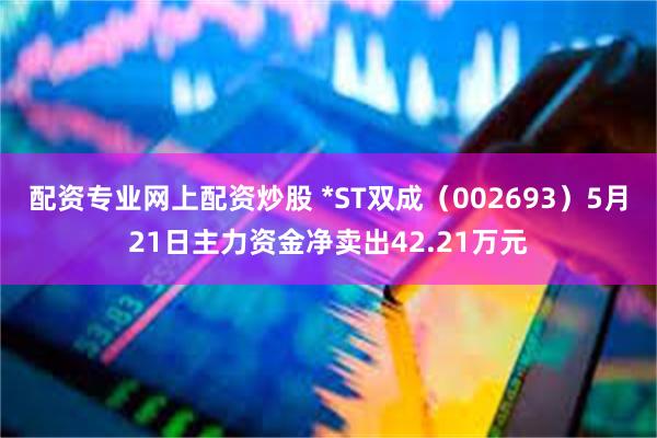 配资专业网上配资炒股 *ST双成（002693）5月21日主力资金净卖出42.21万元