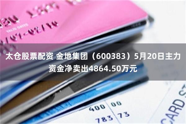 太仓股票配资 金地集团（600383）5月20日主力资金净卖出4864.50万元