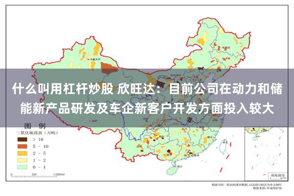什么叫用杠杆炒股 欣旺达：目前公司在动力和储能新产品研发及车企新客户开发方面投入较大