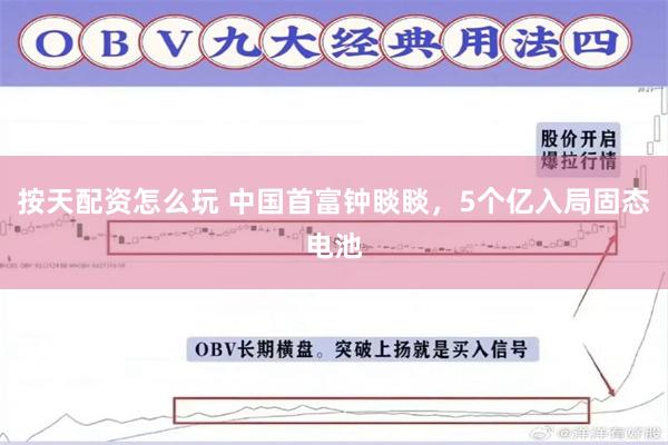 按天配资怎么玩 中国首富钟睒睒，5个亿入局固态电池