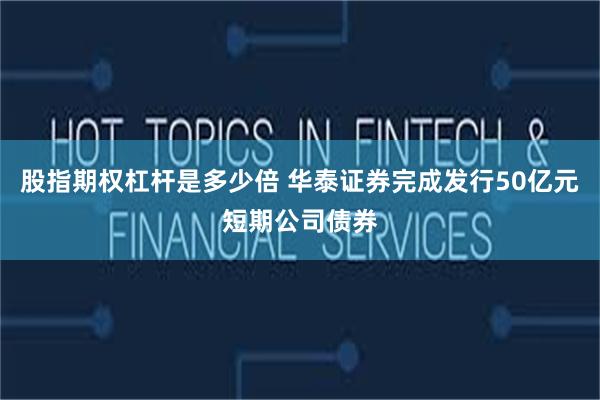 股指期权杠杆是多少倍 华泰证券完成发行50亿元短期公司债券