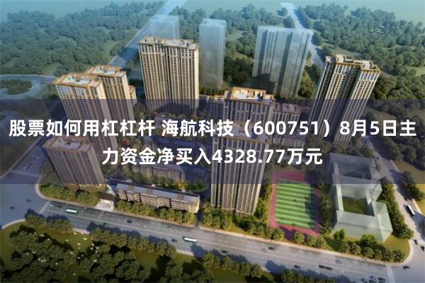 股票如何用杠杠杆 海航科技(600751)8月5日主力资金净买入4328.77万元