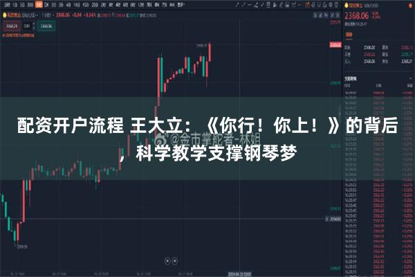 配资开户流程 王大立：《你行！你上！》的背后，科学教学支撑钢琴梦