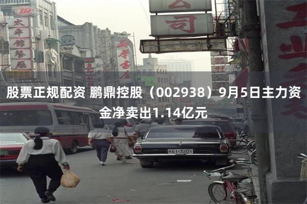 股票正规配资 鹏鼎控股（002938）9月5日主力资金净卖出1.14亿元