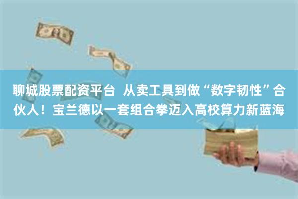 聊城股票配资平台  从卖工具到做“数字韧性”合伙人！宝兰德以一套组合拳迈入高校算力新蓝海