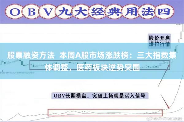 股票融资方法  本周A股市场涨跌榜：三大指数集体调整，医药板块逆势突围