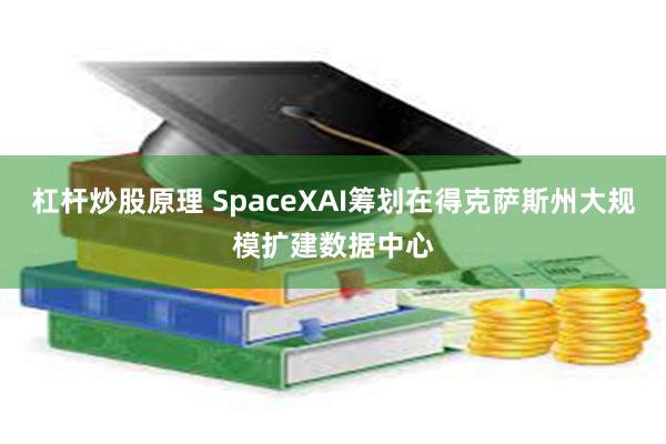 杠杆炒股原理 SpaceXAI筹划在得克萨斯州大规模扩建数据中心