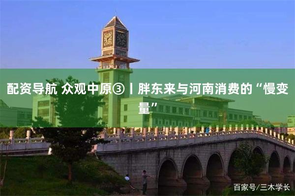 配资导航 众观中原③丨胖东来与河南消费的“慢变量”